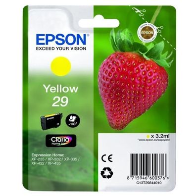 Original Epson 29 T2984 C13T29844012 C13T29844022 Tinte gelb