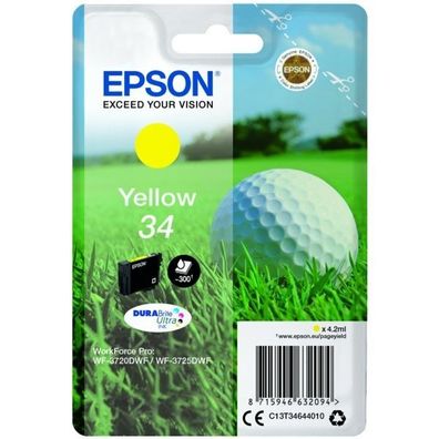 Original Epson 34 T3464 C13T34644010 C13T34644020 Tinte gelb