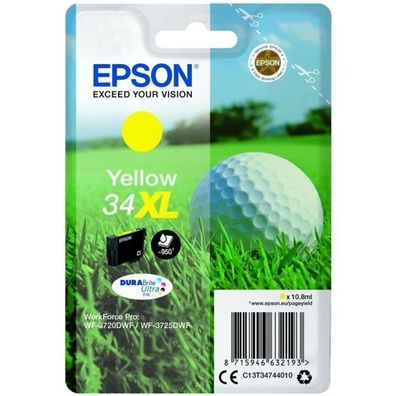 Original Epson 34XL T3474 C13T34744010 C13T34744020 Tinte gelb