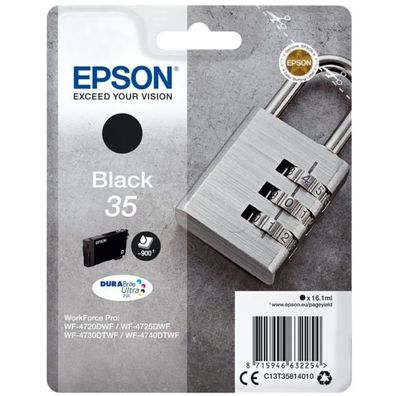 Original Epson 35 T3581 C13T35814010 Tinte schwarz