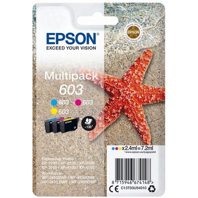 Original Epson 603 T03U5 C13T03U54010 C13T03U54020 C13T03U54510 Tinte Multipack c