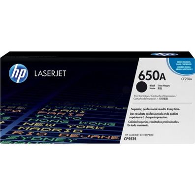Original HP 650A CE270A Toner schwarz