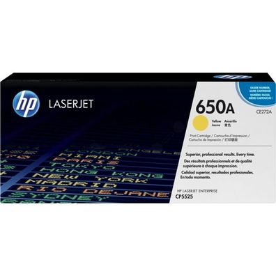 Original HP 650A CE272A Toner gelb