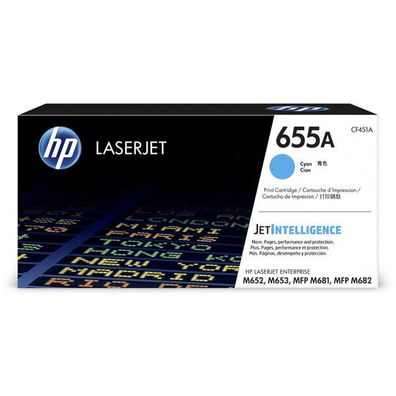Original HP 655A CF451A Toner cyan
