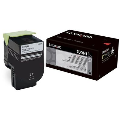 Original Lexmark 700H1 70C0H10 Toner schwarz