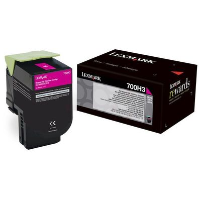 Original Lexmark 700H3 70C0H30 Toner magenta