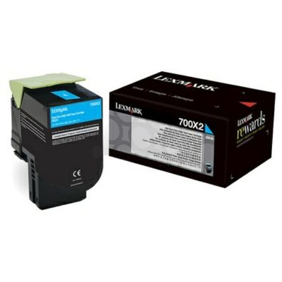 Original Lexmark 700X2 70C0X20 Toner cyan