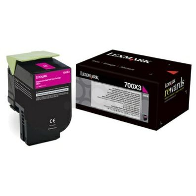 Original Lexmark 700X3 70C0X30 Toner magenta