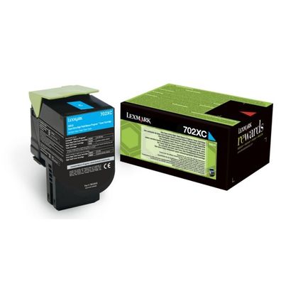 Original Lexmark 702XC 70C2XC0 Toner cyan