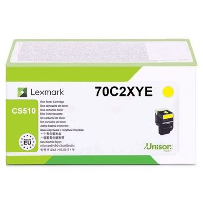Original Lexmark 702XY 70C2XYE Toner gelb