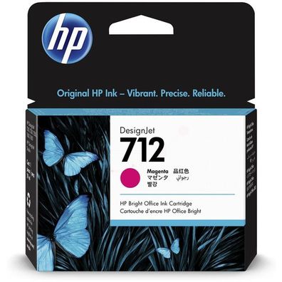 Original HP 712 3ED68A Tinte magenta