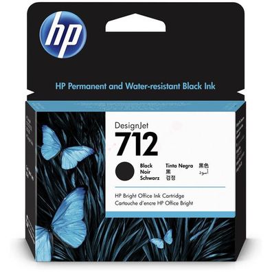 Original HP 712 3ED71A Tinte schwarz