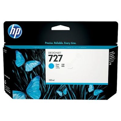 Original HP 727 F9J76A Tinte cyan