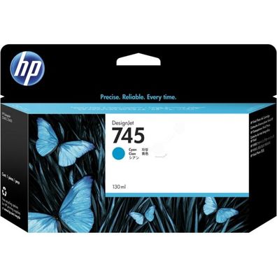 Original HP 745 F9J97A Tinte cyan