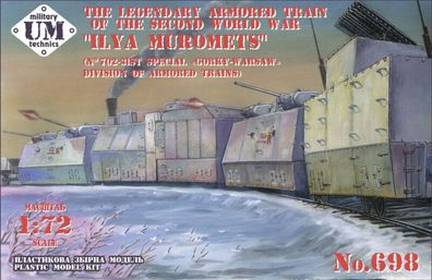 Unimodels 1:72 UMT698 Iliya Muromets the legendary armored train of WWII - NEU