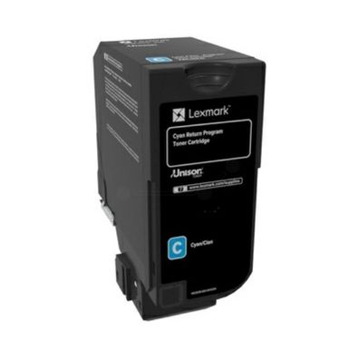 Original Lexmark 74C2SCE 074C2SCE Toner cyan