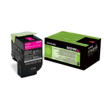 Original Lexmark 802HM 80C2HM0 Toner magenta