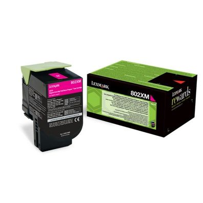 Original Lexmark 802XM 80C2XME Toner magenta