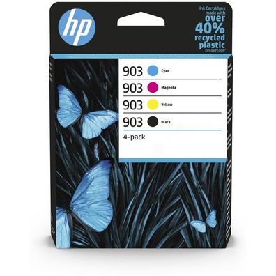 Original HP 903 6ZC73AE Tinte Multipack schwarz cyan magenta gelb 4 Stück