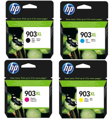 Original HP 903XL 3HZ51AE Tinte Multipack schwarz cyan magenta gelb 4 Stück