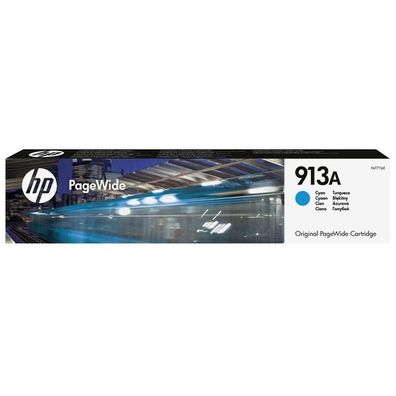 Original HP 913A F6T77AE Tinte cyan