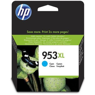 Original HP 953XL F6U16AE Tinte cyan
