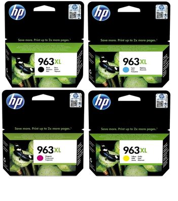 Original HP 963XL 3YP35AE Tinte Multipack schwarz cyan magenta gelb 4 Stück