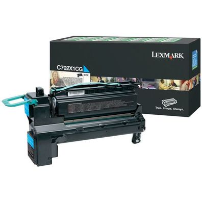 Original Lexmark C792X1CG 0C792X1CG Toner cyan