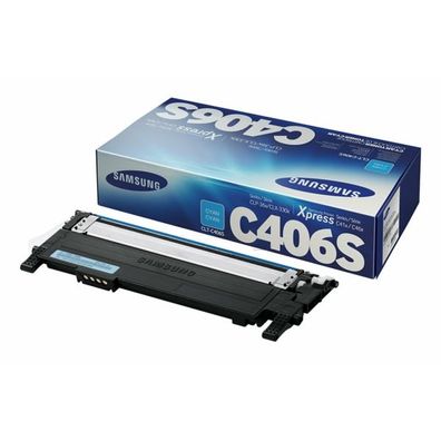 Original Samsung CLT-C406S ST984A Toner cyan