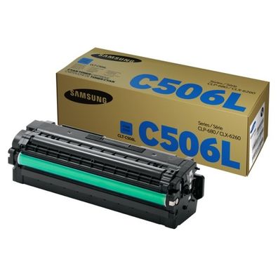 Original Samsung CLT-C506L SU038A Toner cyan