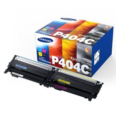 Original Samsung CLT-P404C SU365A Toner Set schwarz cyan magenta gelb 4 Stück