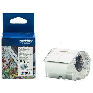 Original Brother CZ-1005 Farbetikettenrolle 50mm x 5m