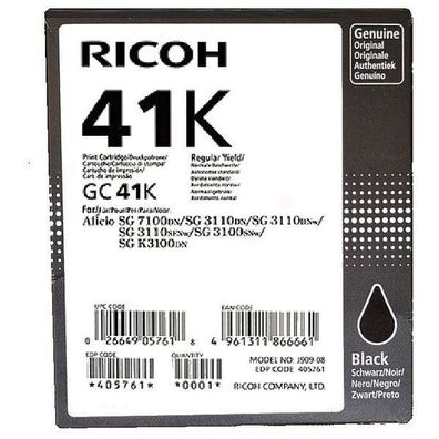 Original Ricoh GC-41 K 405761 Tinte schwarz