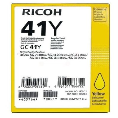 Original Ricoh GC-41 Y 405764 Tinte gelb