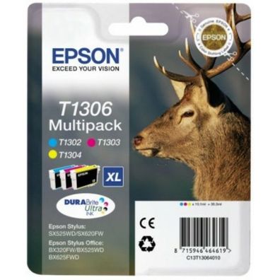 Original Epson T1306 C13T13064012 C13T13064022 C13T13064510 Tinte Multipack cyan m