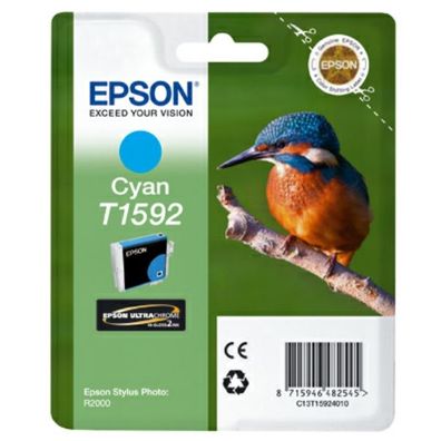Original Epson T1592 C13T15924010 Tinte cyan