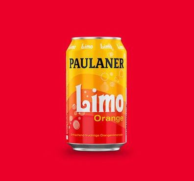 Paulaner Limo Orange 0,33L Dose, 12 oder 24er Pack