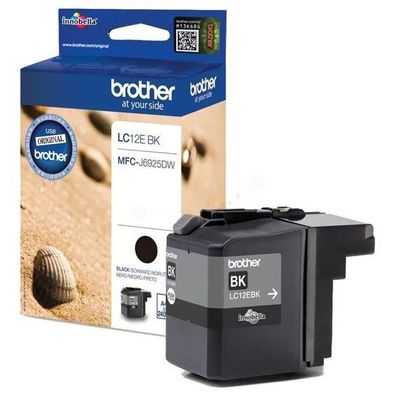 Original Brother LC-12EBK Tinte schwarz