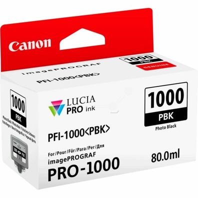 Original Canon PFI-1000 PBK 0546C001 Tinte photo schwarz