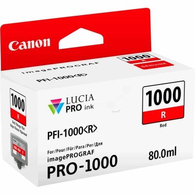 Original Canon PFI-1000 R 0554C001 Tinte rot