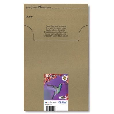 Original Epson T0807 C13T08074011 C13T08074021 C13T08074510 Tinte Multipack schwar