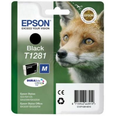 Original Epson T1281 C13T12814012 C13T12814022 Tinte schwarz