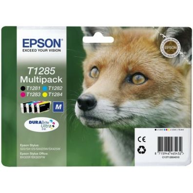 Original Epson T1285 C13T12854012 C13T12854022 C13T12854511 Tinte Multipack schwar