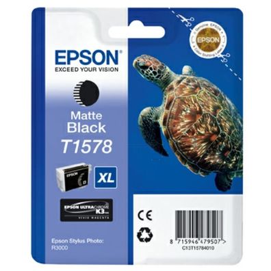 Original Epson T1578 C13T15784010 Tinte matt schwarz