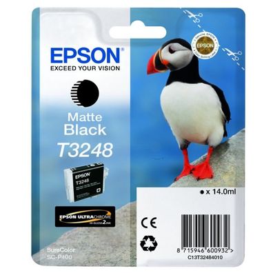Original Epson T3248 C13T32484010 Tinte matt schwarz