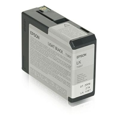 Original Epson T5807 C13T580700 Tinte schwarz