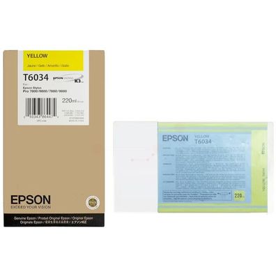 Original Epson T6034 C13T603400 Tinte gelb