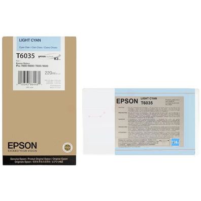 Original Epson T6035 C13T603500 Tinte photo cyan