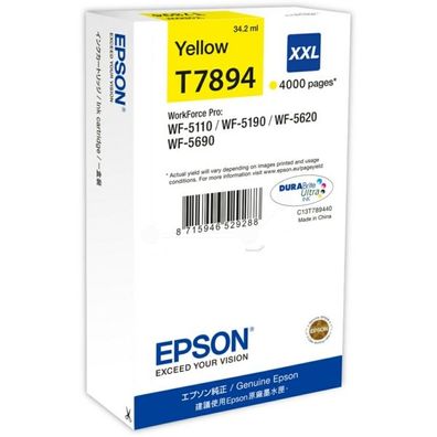 Original Epson T7894 C13T789440 Tinte gelb
