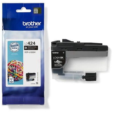 Original Brother LC-424 LC-424BK Tinte schwarz